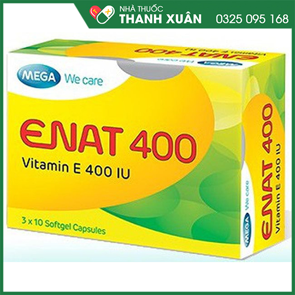 Enat 400 ngừa và điều trị thiếu Vitamin E